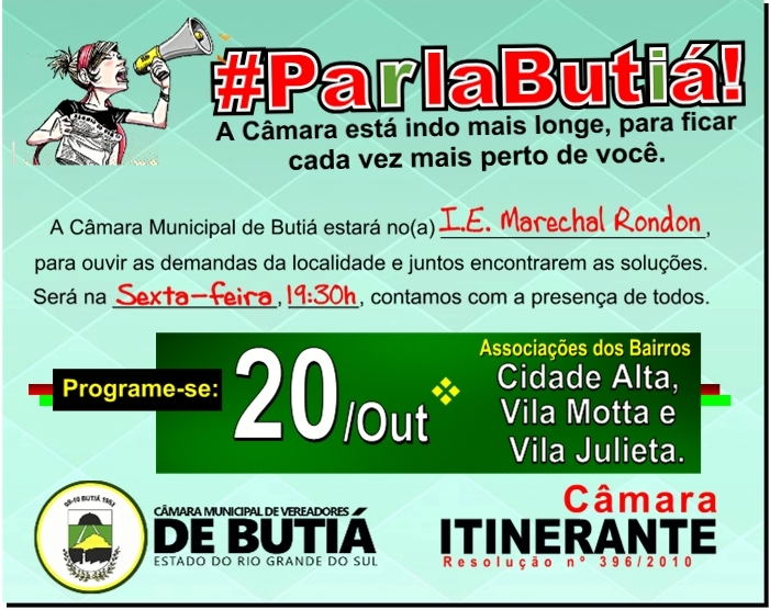 Bairros Cidade Alta, Vila Motta e Vila Julieta recebem o "#ParlaButiá!"