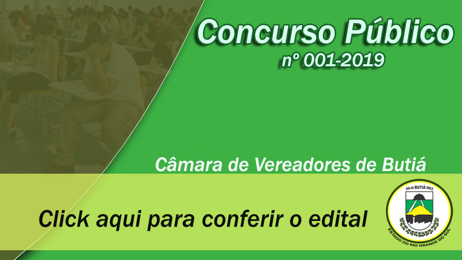  Concurso Público Câmara de Vereadores 2019