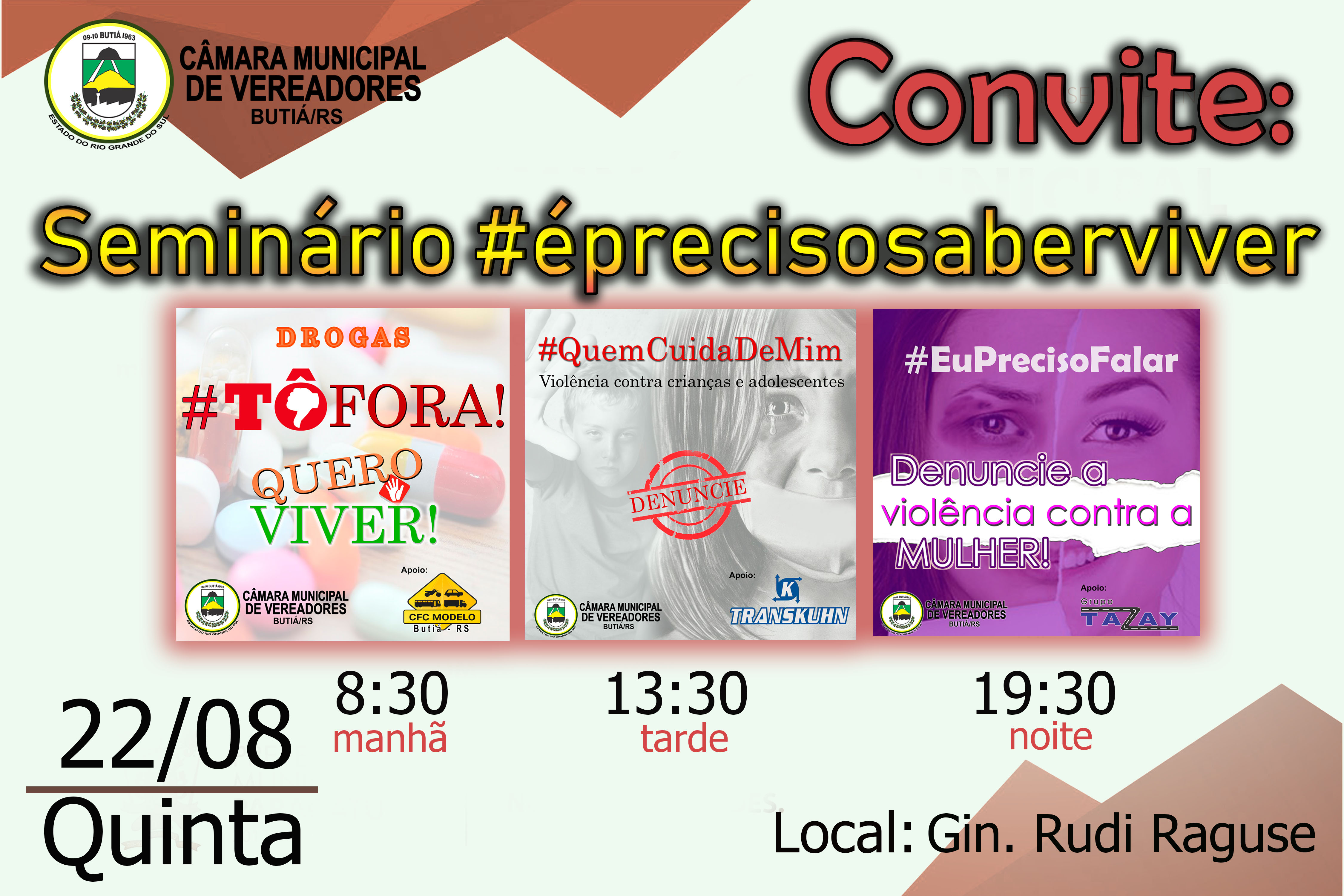 Seminário: #éPrecisoSaberViver